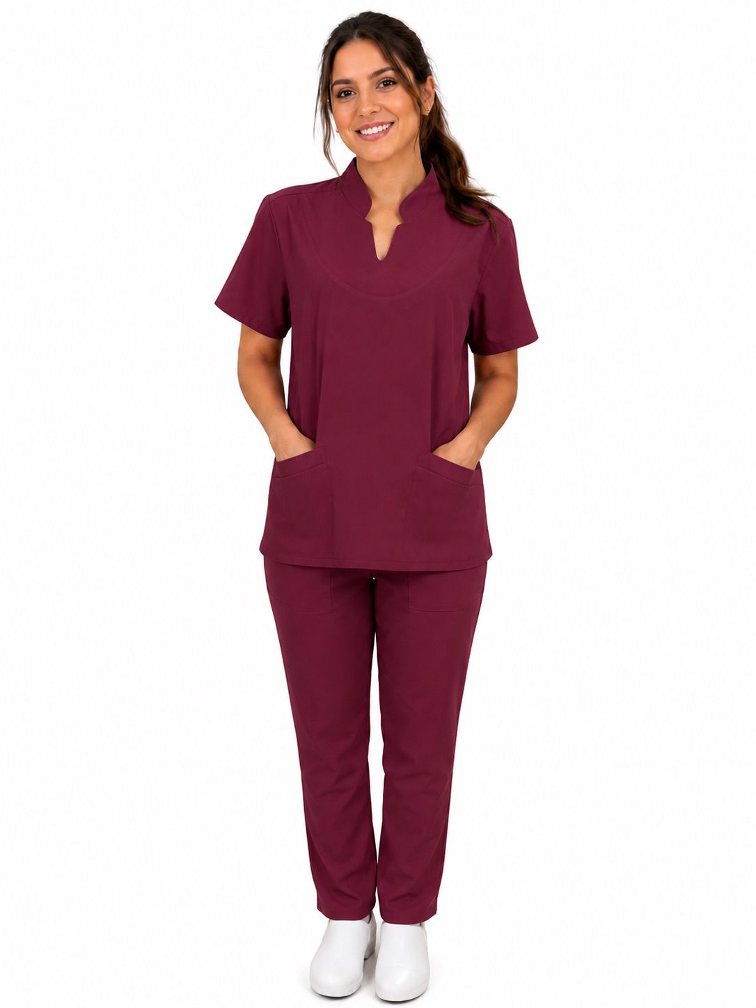 Conjunto Hospitalar Feminino Gola V Padre – Marsala 4