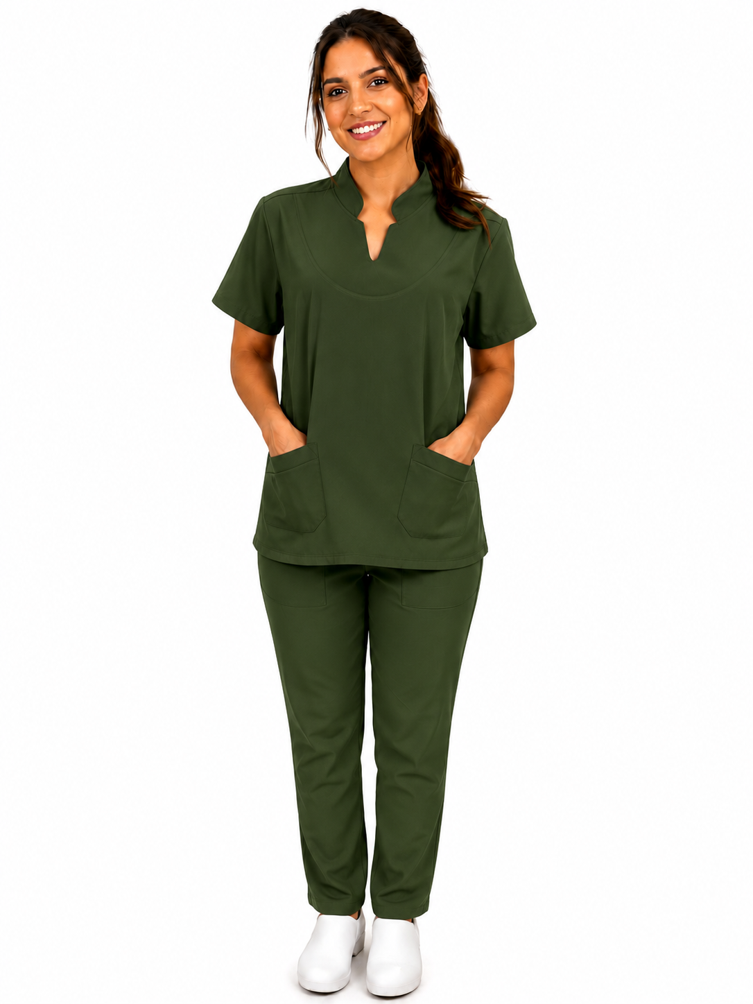Conjunto Hospitalar Feminino Gola V Padre – Marsala 5