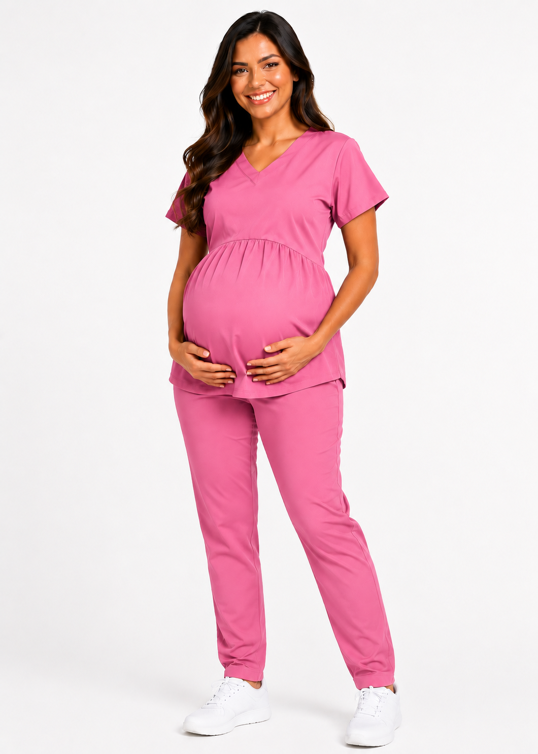 Conjunto Hospitalar Gestante Gola V com Elastico nas Costas 4